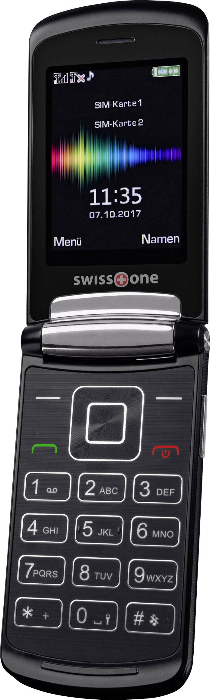 Swisstone SC710 Klapp-Handy Schwarz