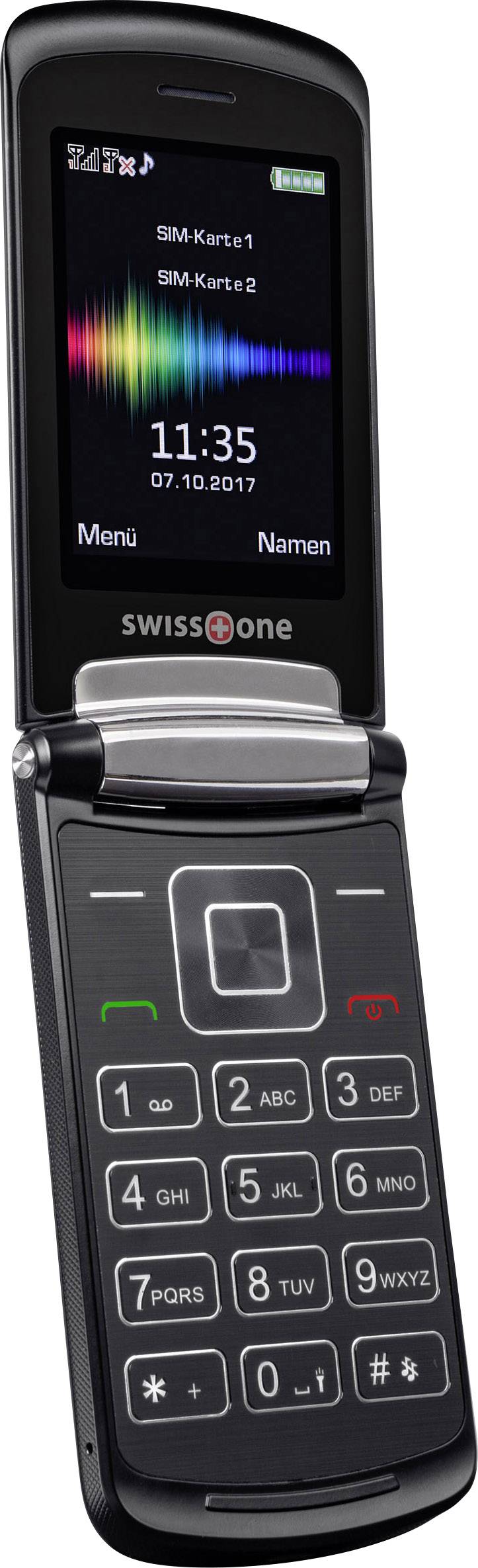 Swisstone SC710 Klapp-Handy Schwarz
