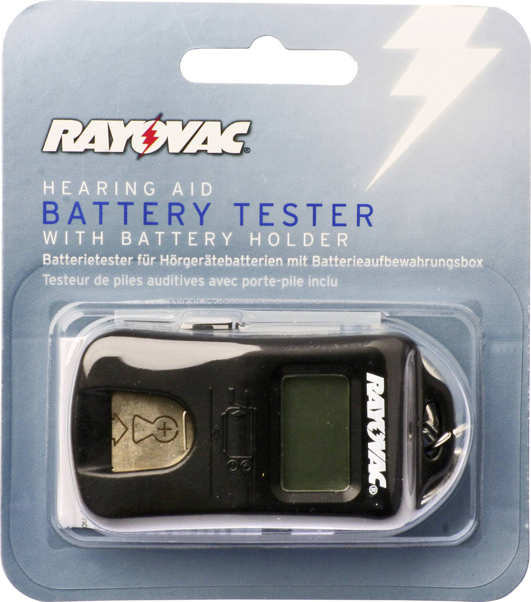 Rayovac Batterietester Hearing Aid Messbereich (Batterietester) 1,2 V, 1,55V Akku, Batterie 209476