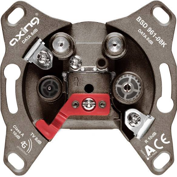 Axing BSD 961-08K Antennendose TV, Data, UKW Unterputz Stichleitungsdose