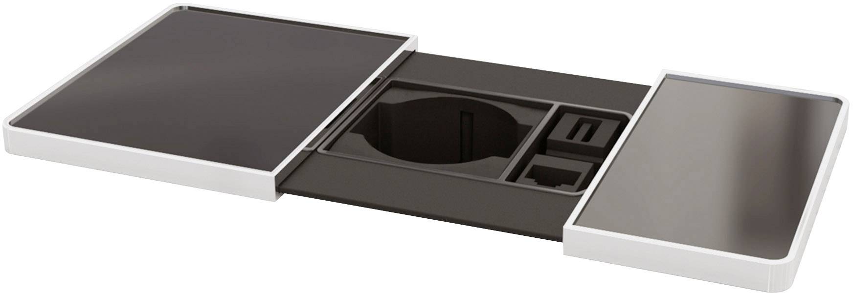 Kopp 939621017 Einbau-Steckdosenleiste 1fach Schwarz 1St.