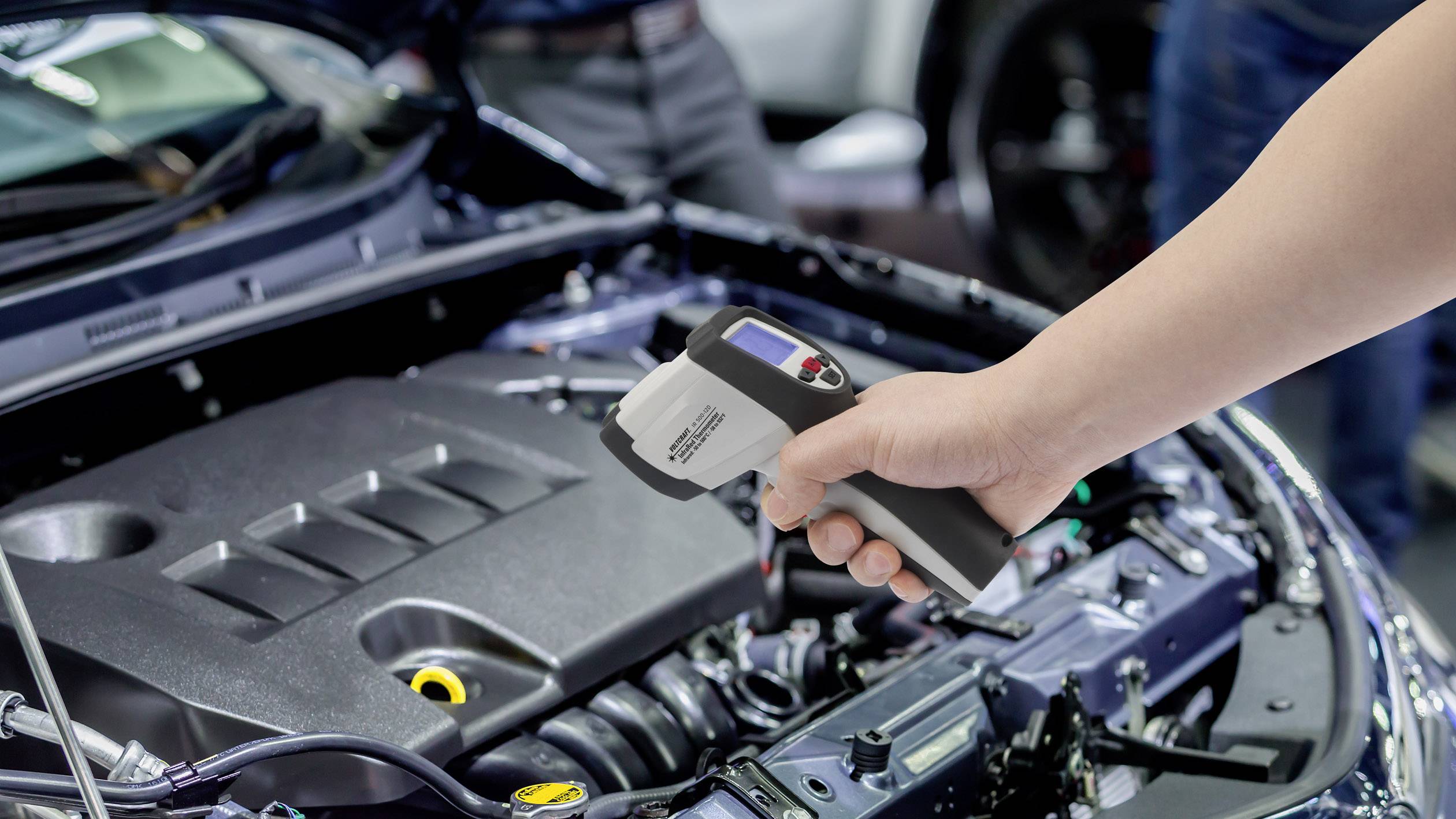 VOLTCRAFT IR 500-12D Infrarot-Thermometer kalibriert (ISO) Optik 12:1 -50 - 500°C Pyrometer