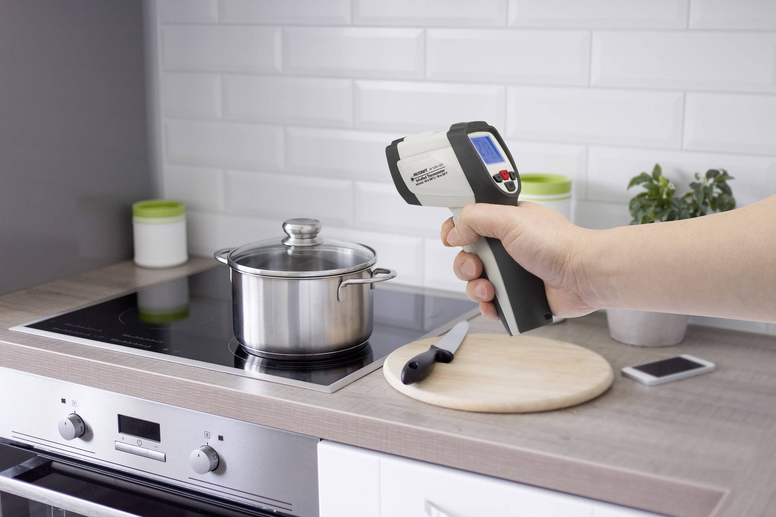 VOLTCRAFT IR 500-12D Infrarot-Thermometer Optik 12:1 -50 - +500°C Pyrometer