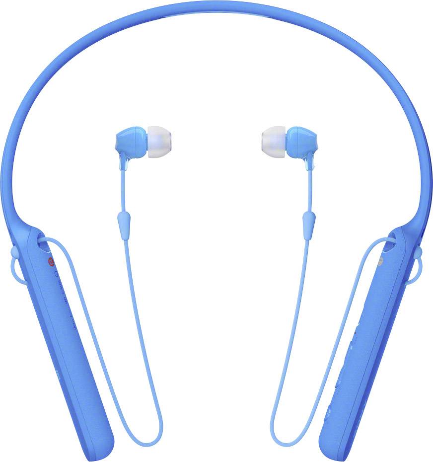 Sony WI-C400 In Ear Kopfhörer Bluetooth® Blau Nackenbügel, NFC, Headset