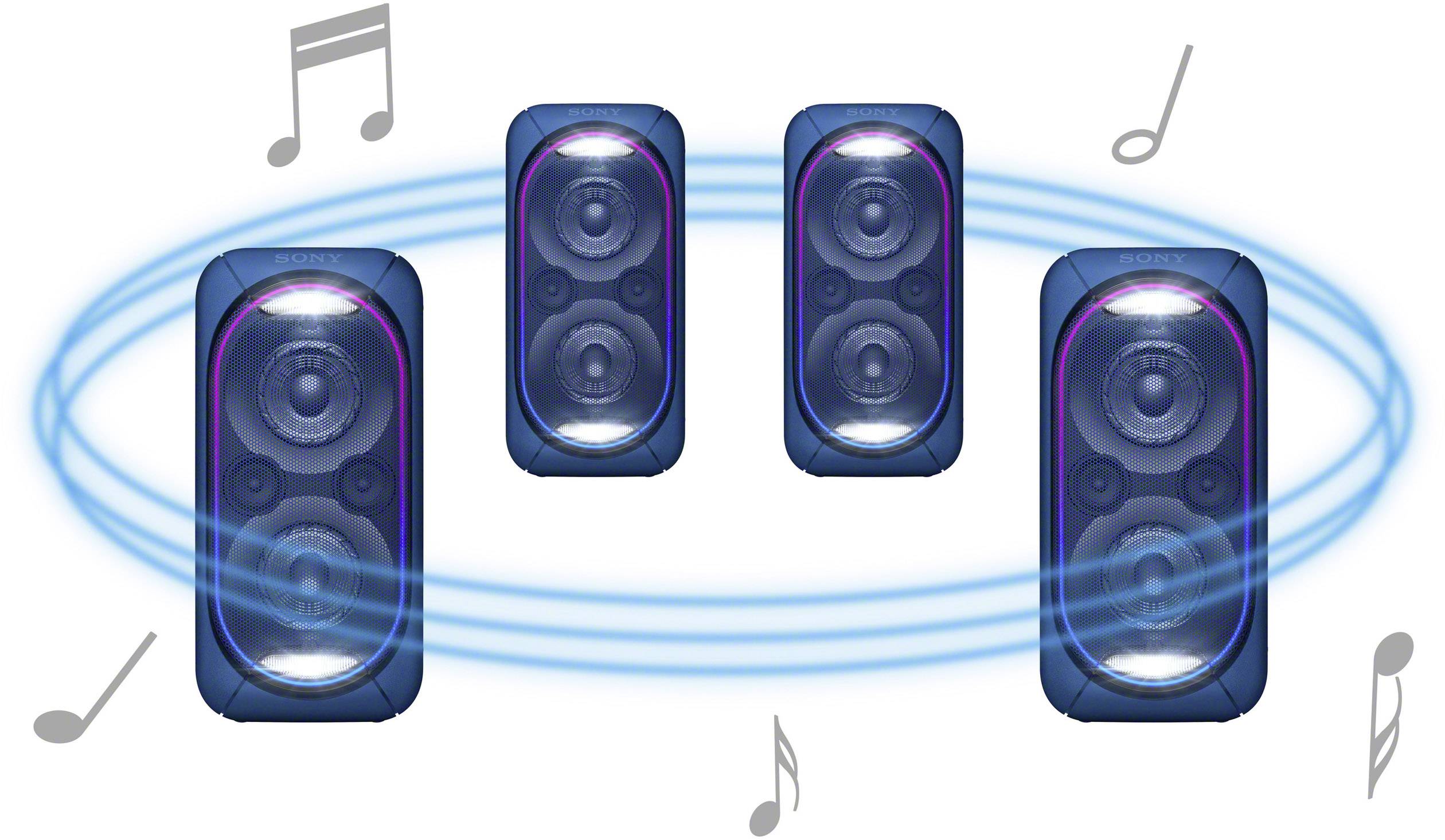 Sony GTK-XB60 Party Lautsprecher 13 cm 5.1 Zoll  1 St.