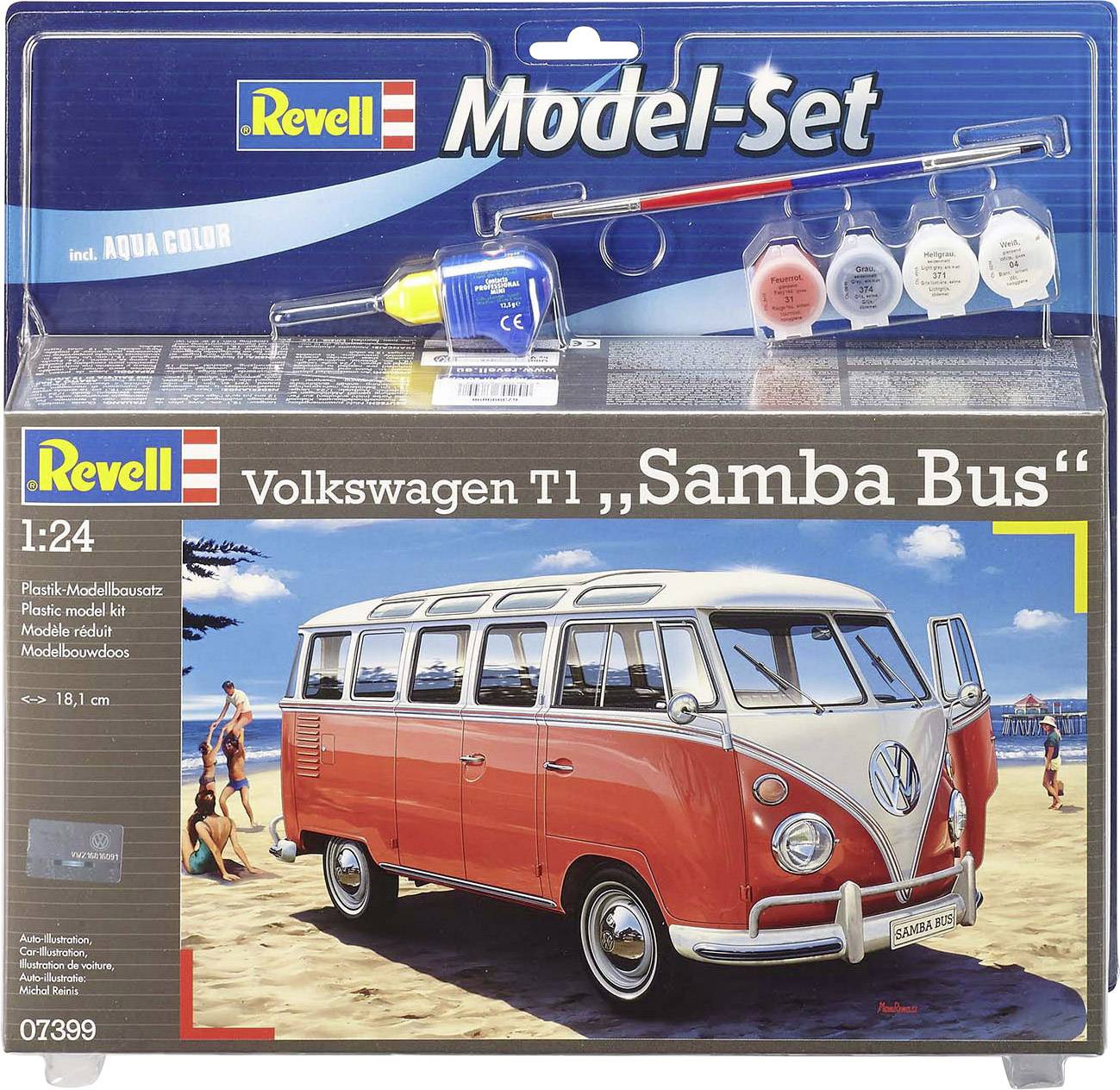 Revell 67399 VW T1 Samba Automodell Bausatz 1:24