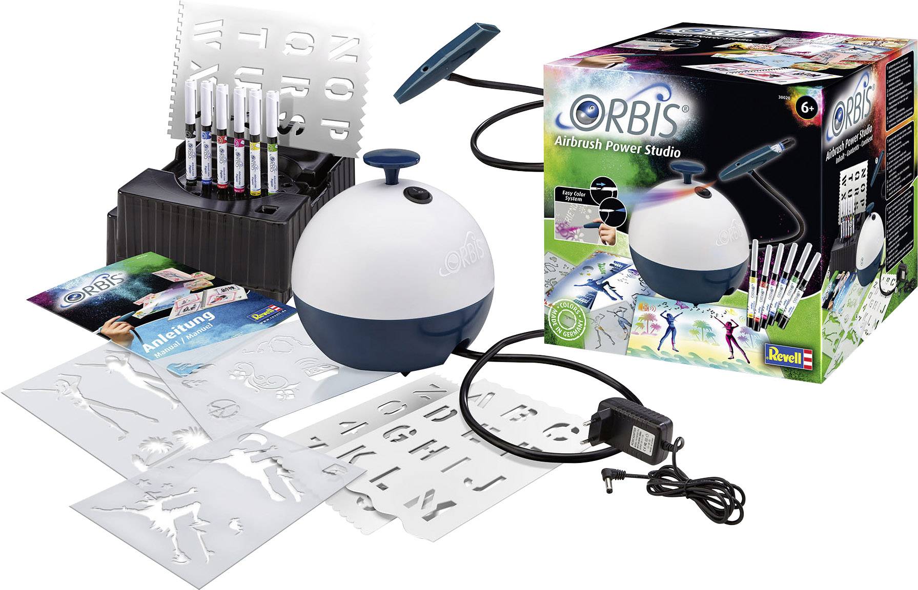 Orbis 30020 Airbrush-Einsteiger-Set mit Kompressor