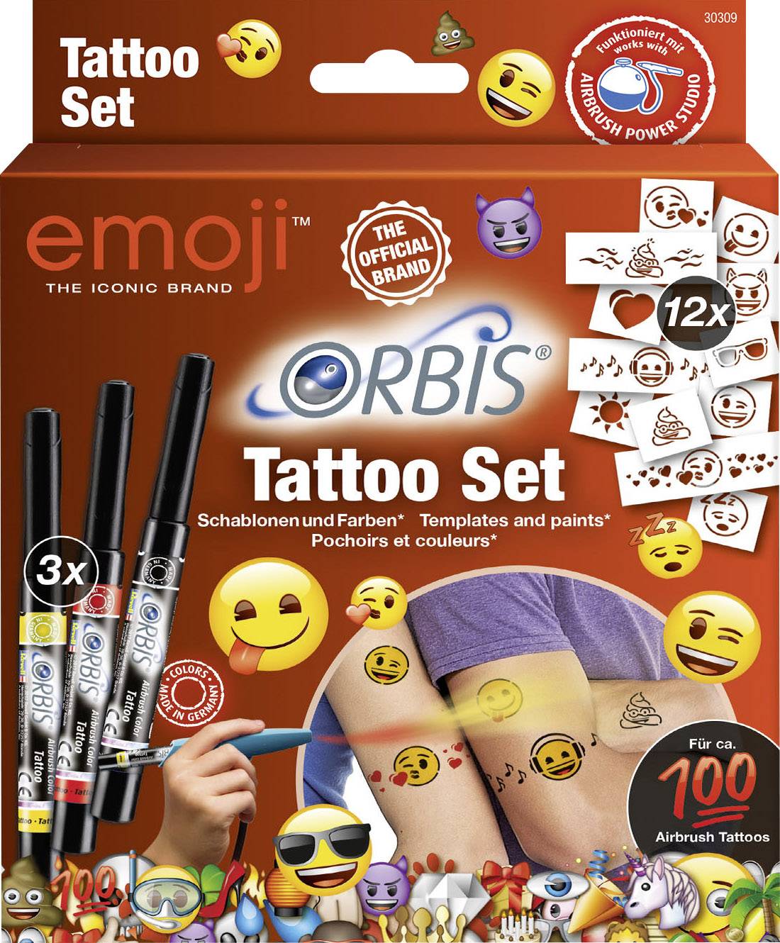 Orbis Emoji Tattoo Set 30309