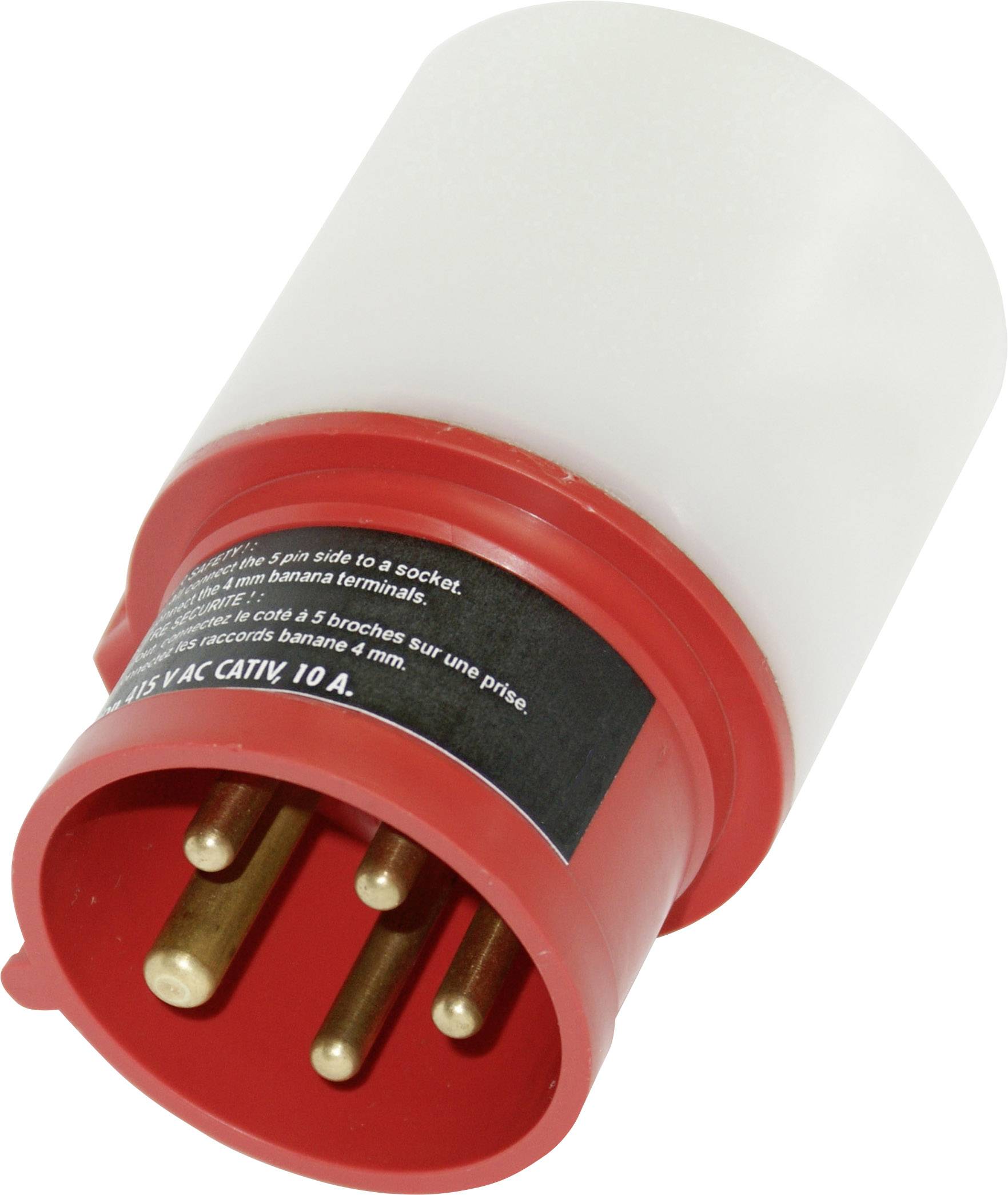 Metrel AM 1391 Messadapter CEE-Stecker 16A 5polig - Buchse 4mm berührungssicher