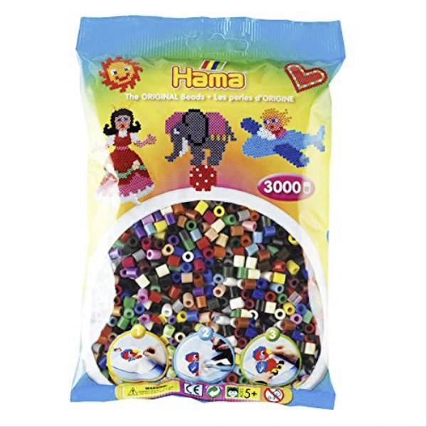 Vedes HAMA Bügelperlen Midi - Transparent Glitter 3000 Perlen 201-54