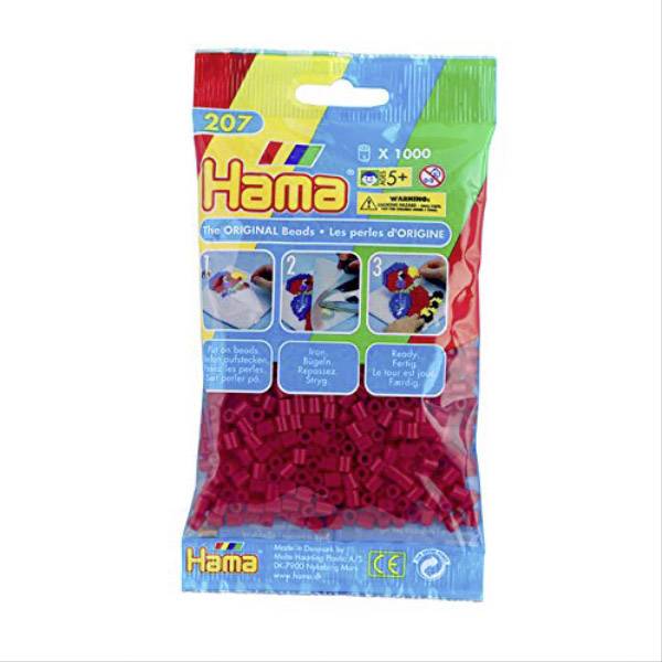 Vedes HAMA Bügelperlen Midi - Mittelrot 1000 Perlen 207-22