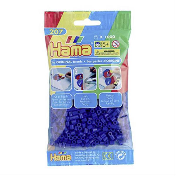 Vedes HAMA Bügelperlen Midi - Blau 1000 Perlen 207-08