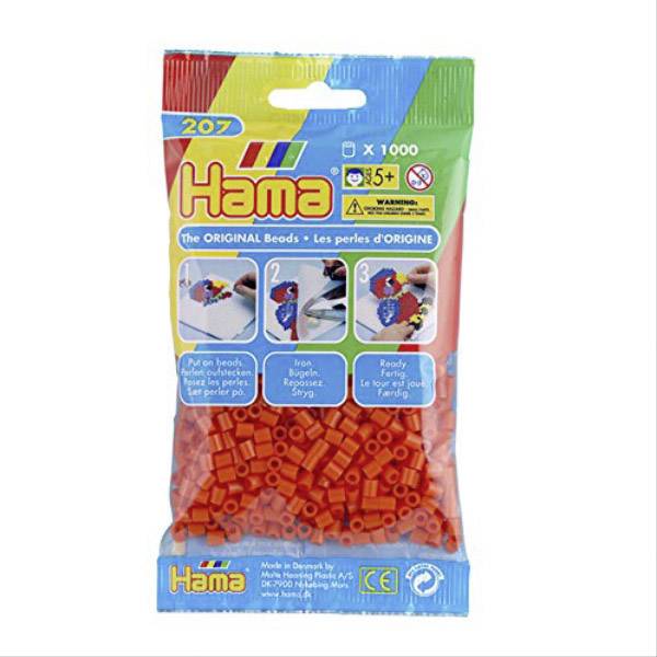 Vedes HAMA Perlen, orange, 1.000 Stück 207-04