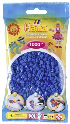HAMA Perlen, hellblau, 1.000 Stück 207-09