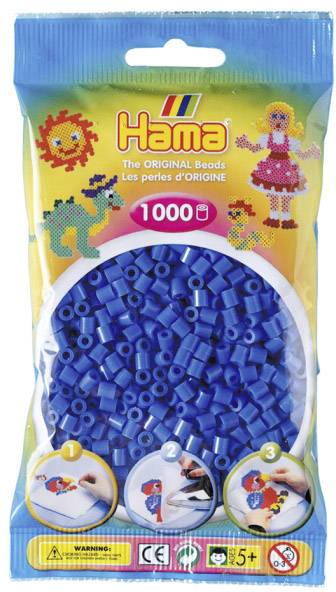 HAMA Perlen, hellblau, 1.000 Stück 207-09