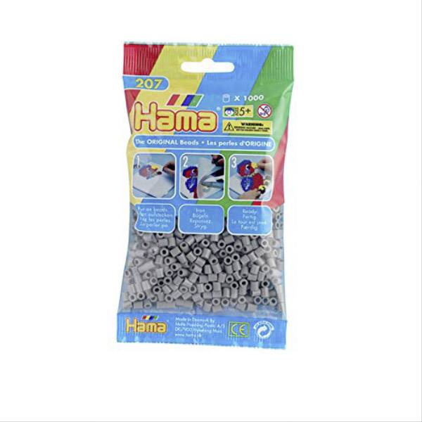 Vedes HAMA Perlen, grau, 1.000 Stück 207-17