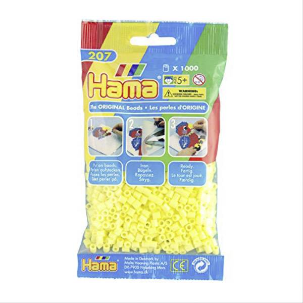Vedes HAMA Bügelperlen Midi - Pastell Gelb 1000 Perlen 207-43