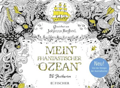 Basford, Phantastischer Ozean Postkartenbuch 3662