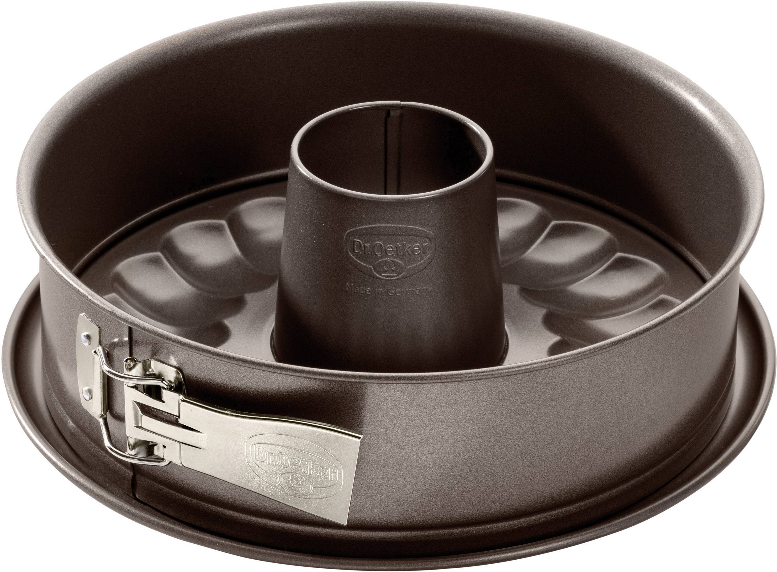 Dr. Oetker Springform mit Emaille-Servierboden & Rohrboden, 26 cm