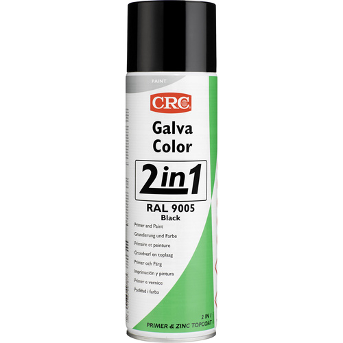 CRC 20581-HO Peinture anti-corrosion GALVACOLOR avec double effet, noir profond RAL 9005 500 pc(s)