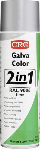 CRC 20584-HO GALVACOLOR Korrosionsschutz-Lack mit Zweifach-Wirkung Weißaluminium RAL 9006 500ml