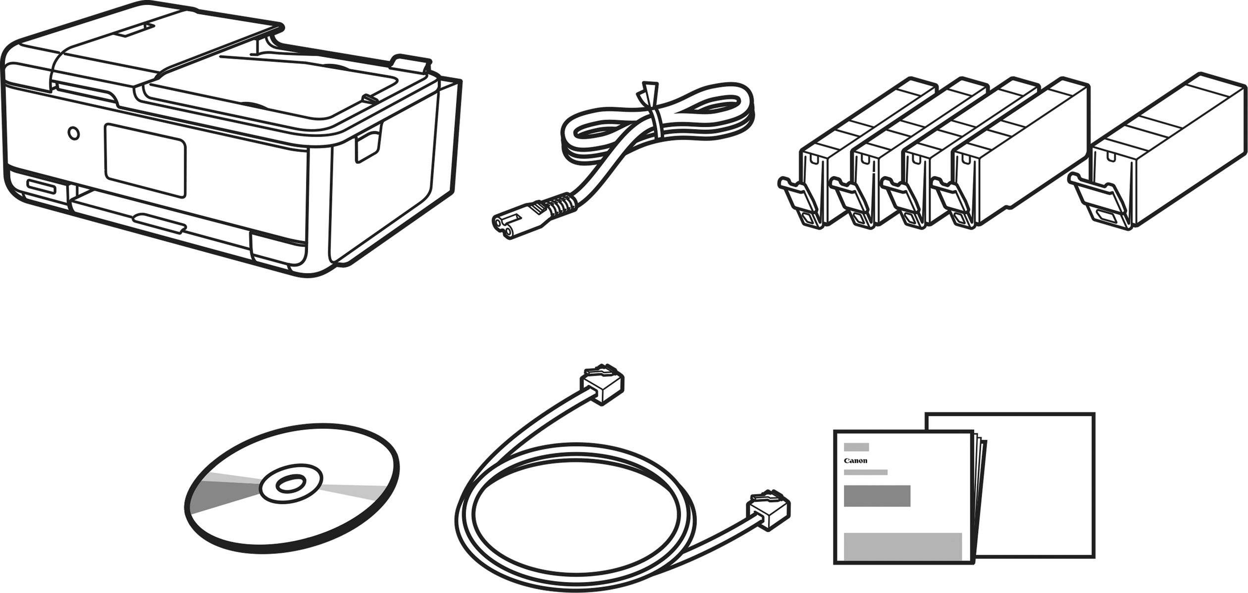 Canon PIXMA TR8550 Farb Tintenstrahl Multifunktionsdrucker A4 Drucker, Scanner, Kopierer, Fax LAN, WLAN, Bluetooth®, Duplex