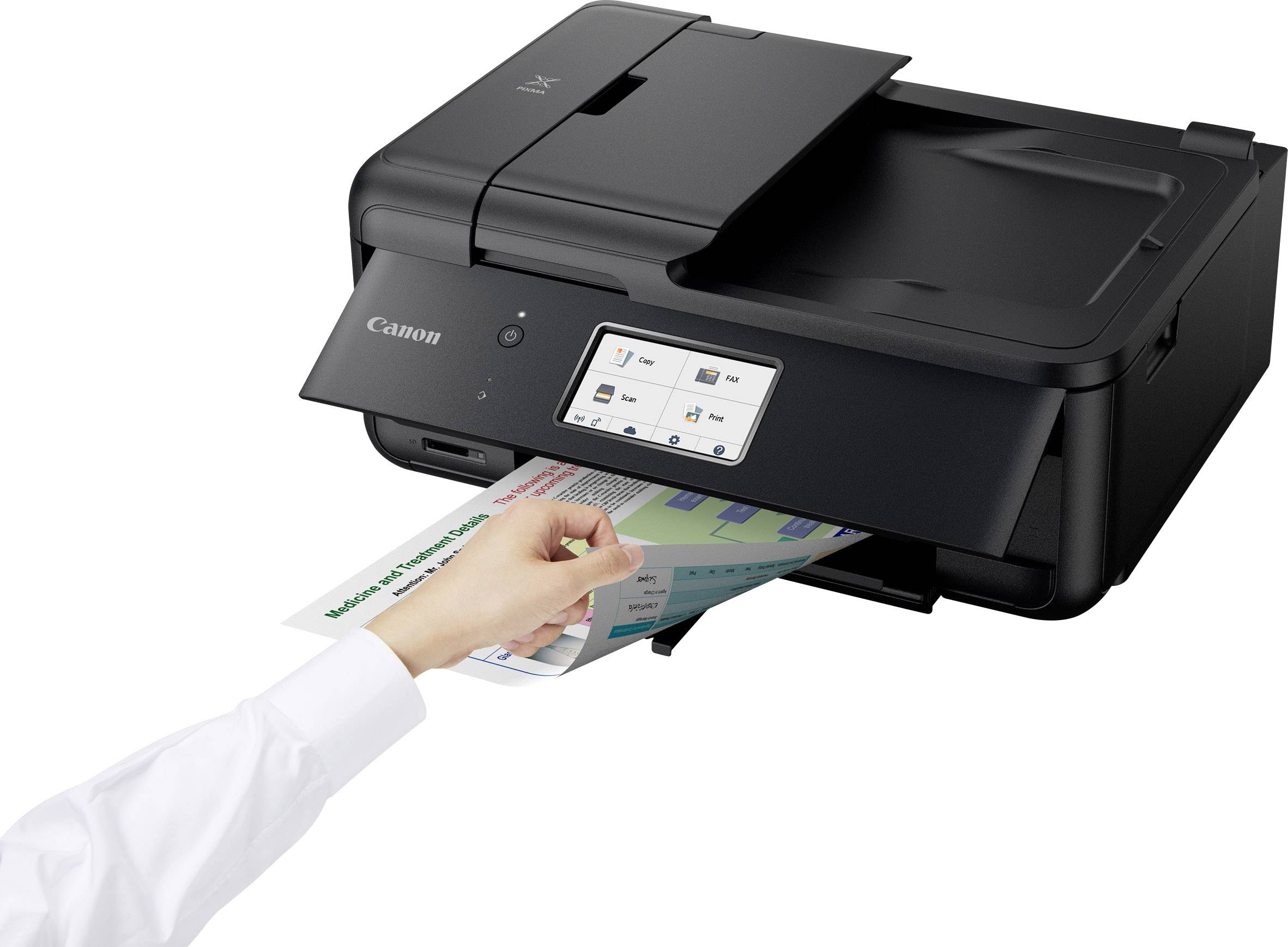 Canon PIXMA TR8550 Multifunktionsdrucker Tintenstrahl Farbe A4 Drucker, Scanner, Kopierer, Fax LAN, WLAN, Bluetooth®, Duplex
