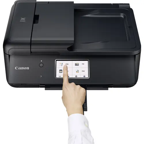 Canon PIXMA TR8550 Farb Tintenstrahl Multifunktionsdrucker A4 Drucker, Scanner, Kopierer, Fax LAN, WLAN, Bluetooth®, Duplex Canon PIXMA TR8550 Farb Tintenstrahl Multifunktionsdrucker A4 Drucker, Scanner, Kopierer, Fax LAN, WLAN, Bluetooth®, Duplex