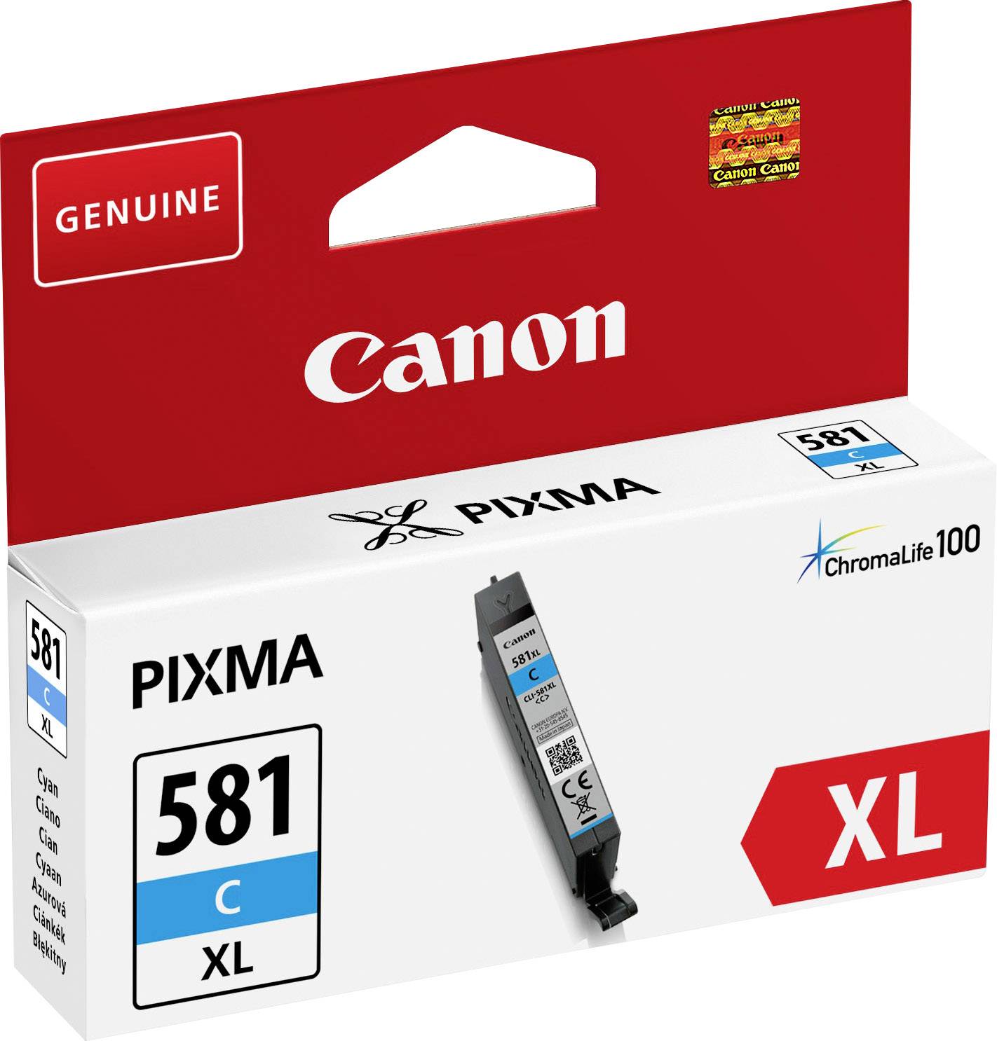Canon Druckerpatrone CLI-581C XL Original Cyan 2049C001