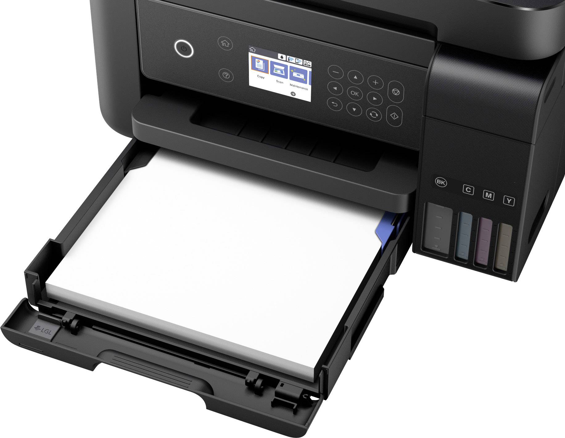 Epson EcoTank ET-3750 Multifunktionsdrucker Tintenstrahl Farbe A4 Drucker, Scanner, Kopierer LAN, WLAN, ADF, Duplex, Tintentank-System