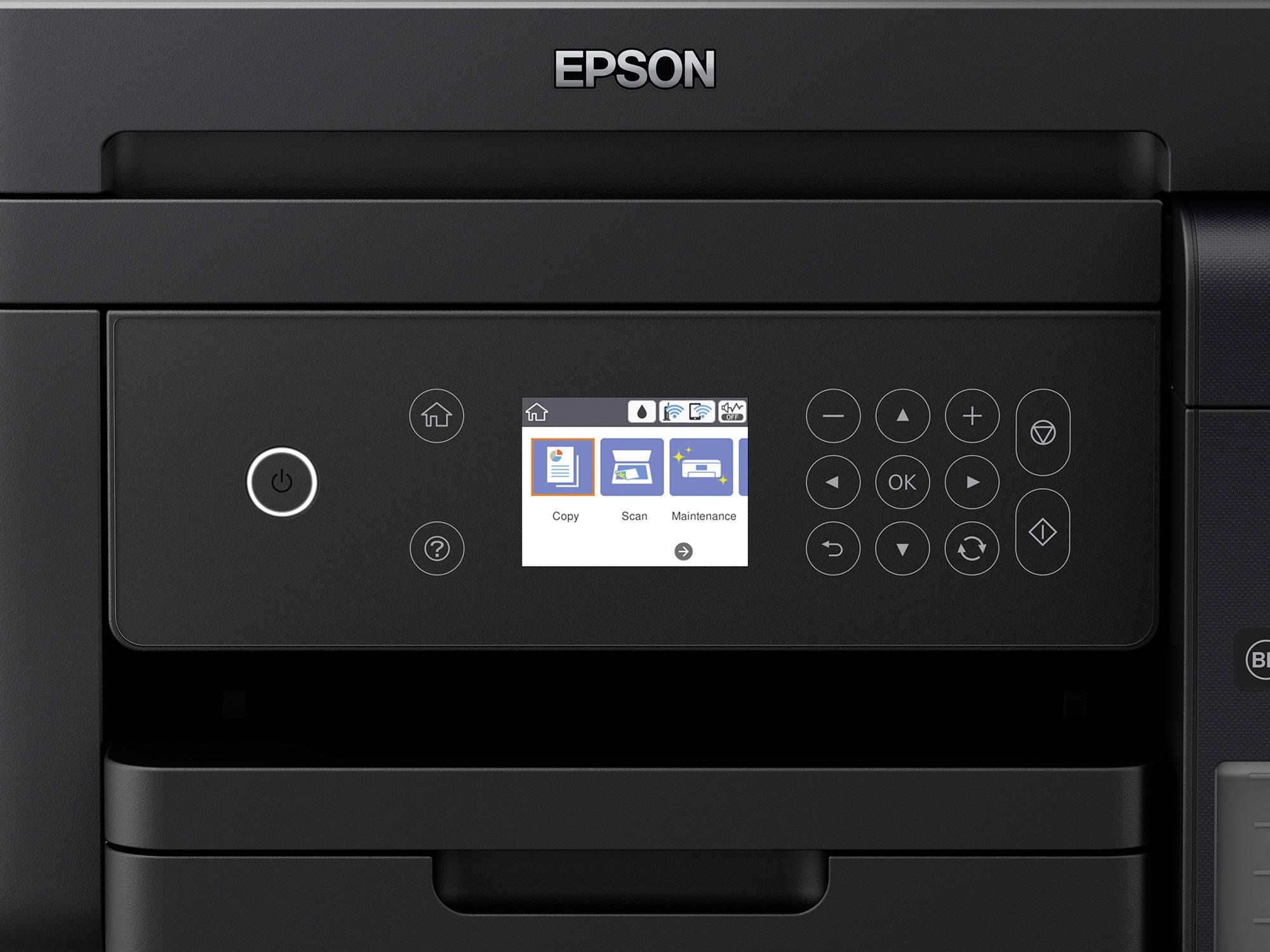 Epson EcoTank ET-3750 Multifunktionsdrucker Tintenstrahl Farbe A4 Drucker, Scanner, Kopierer LAN, WLAN, ADF, Duplex, Tintentank-System