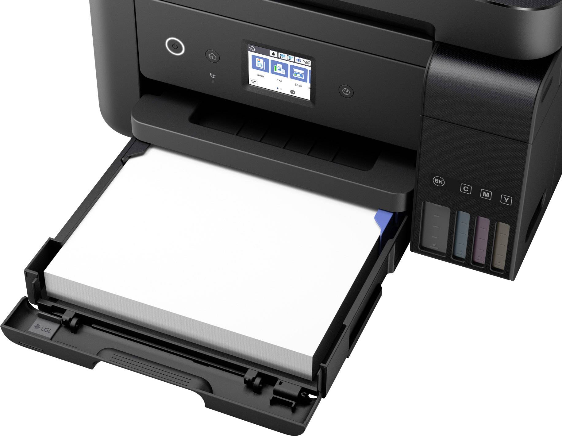 Epson EcoTank ET-4750 Farb Tintenstrahl Multifunktionsdrucker A4 Drucker, Scanner, Kopierer, Fax LAN, WLAN, ADF, Duplex, Tintentank-System