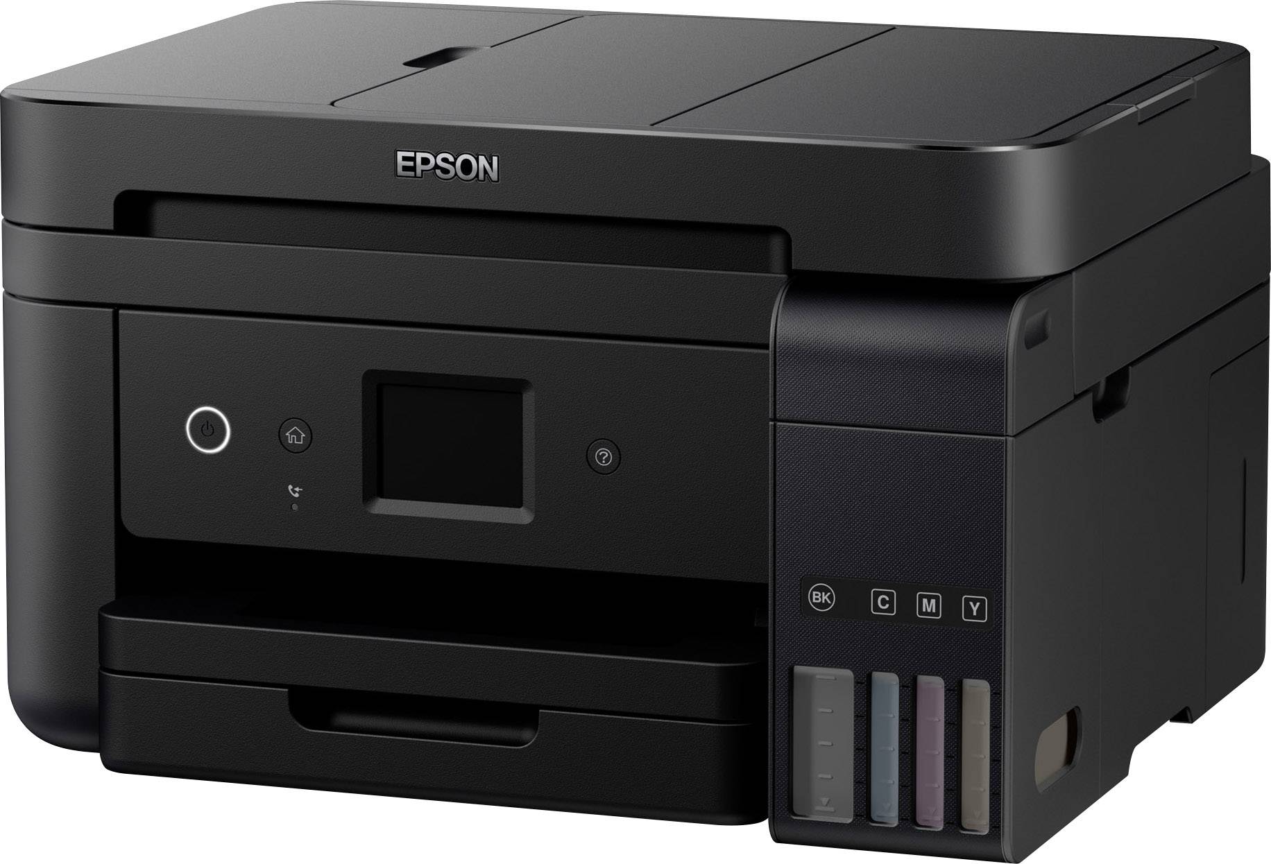 Epson EcoTank ET-4750 Farb Tintenstrahl Multifunktionsdrucker A4 Drucker, Scanner, Kopierer, Fax LAN, WLAN, ADF, Duplex, Tintentank-System