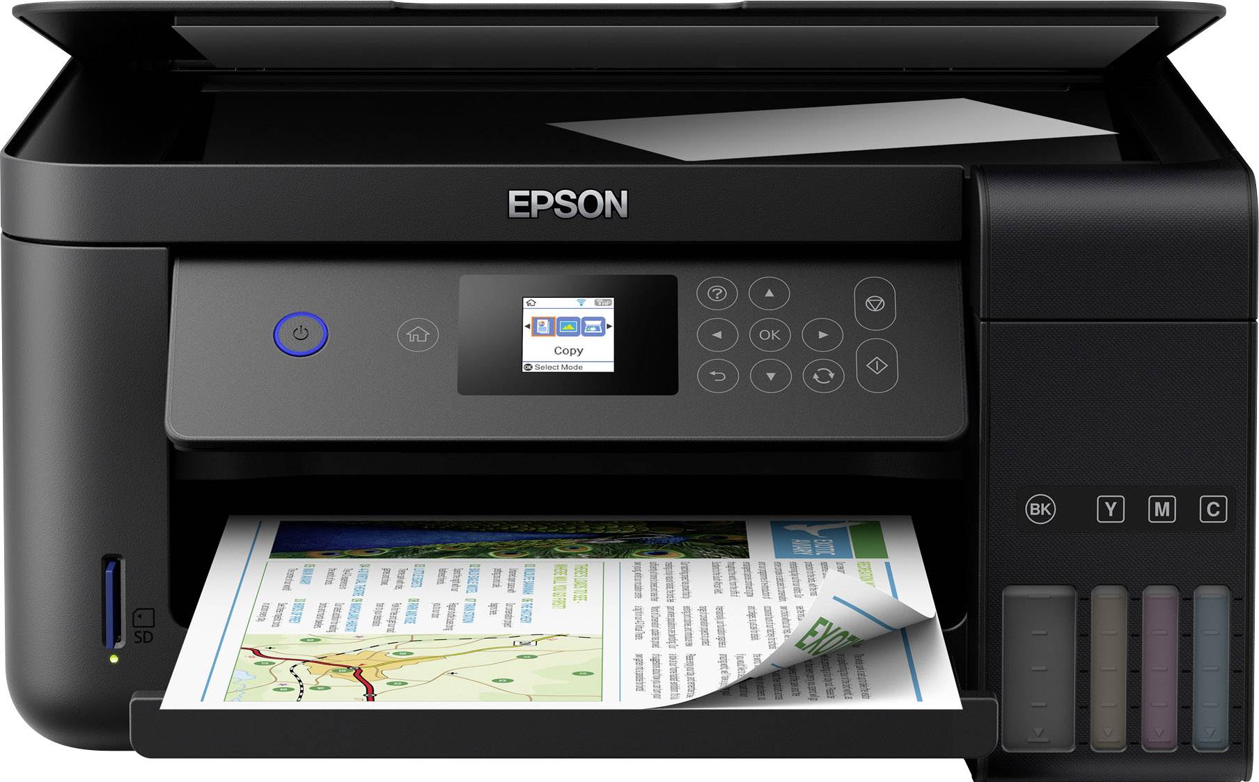Epson EcoTank ET-2750 Set Tintenstrahl Multifunktionsdrucker A4 Drucker, Scanner, Kopierer WLAN, Duplex, Tintentank-System