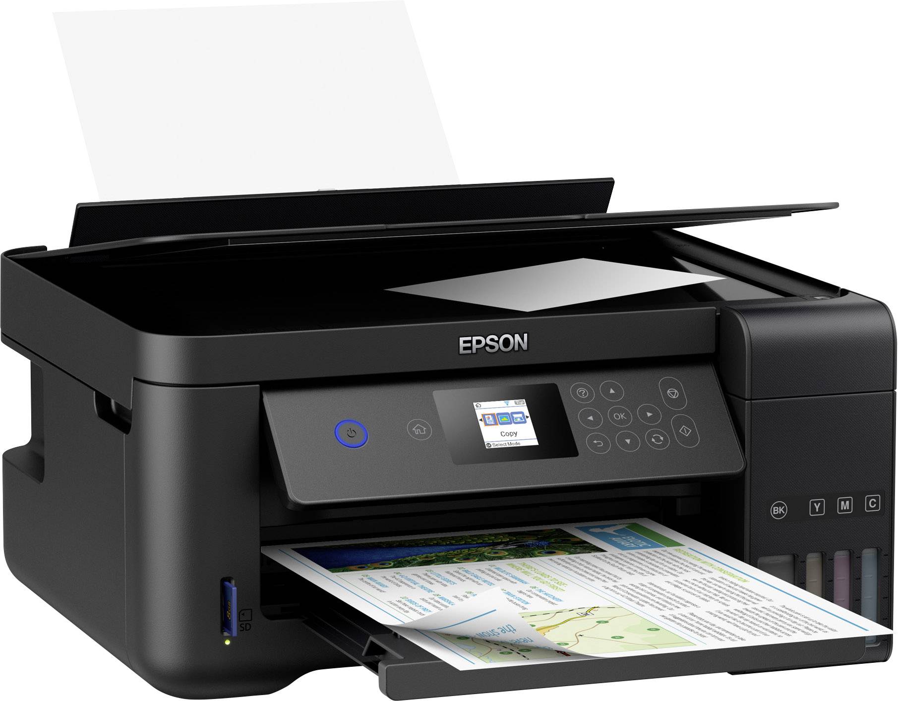 Epson EcoTank ET-2750 Set Tintenstrahl Multifunktionsdrucker A4 Drucker, Scanner, Kopierer WLAN, Duplex, Tintentank-System