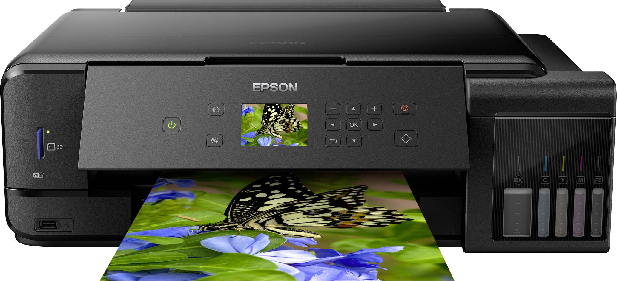 Epson EcoTank ET-7750 Multifunktionsdrucker Tintenstrahl Farbe A3 Drucker, Scanner, Kopierer LAN, WLAN, Duplex, Tintentank-System