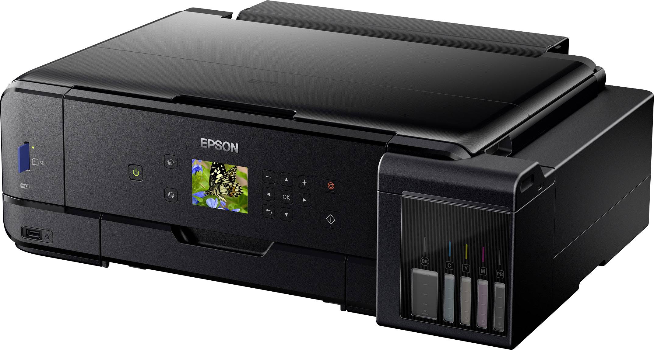 Epson EcoTank ET-7750 Multifunktionsdrucker Tintenstrahl Farbe A3 Drucker, Scanner, Kopierer LAN, WLAN, Duplex, Tintentank-System