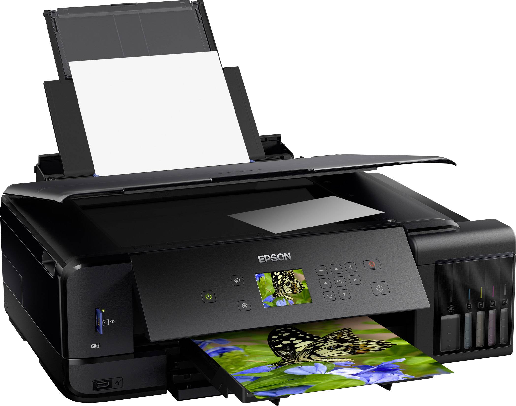 Epson EcoTank ET-7750 Multifunktionsdrucker Tintenstrahl Farbe A3 Drucker, Scanner, Kopierer LAN, WLAN, Duplex, Tintentank-System