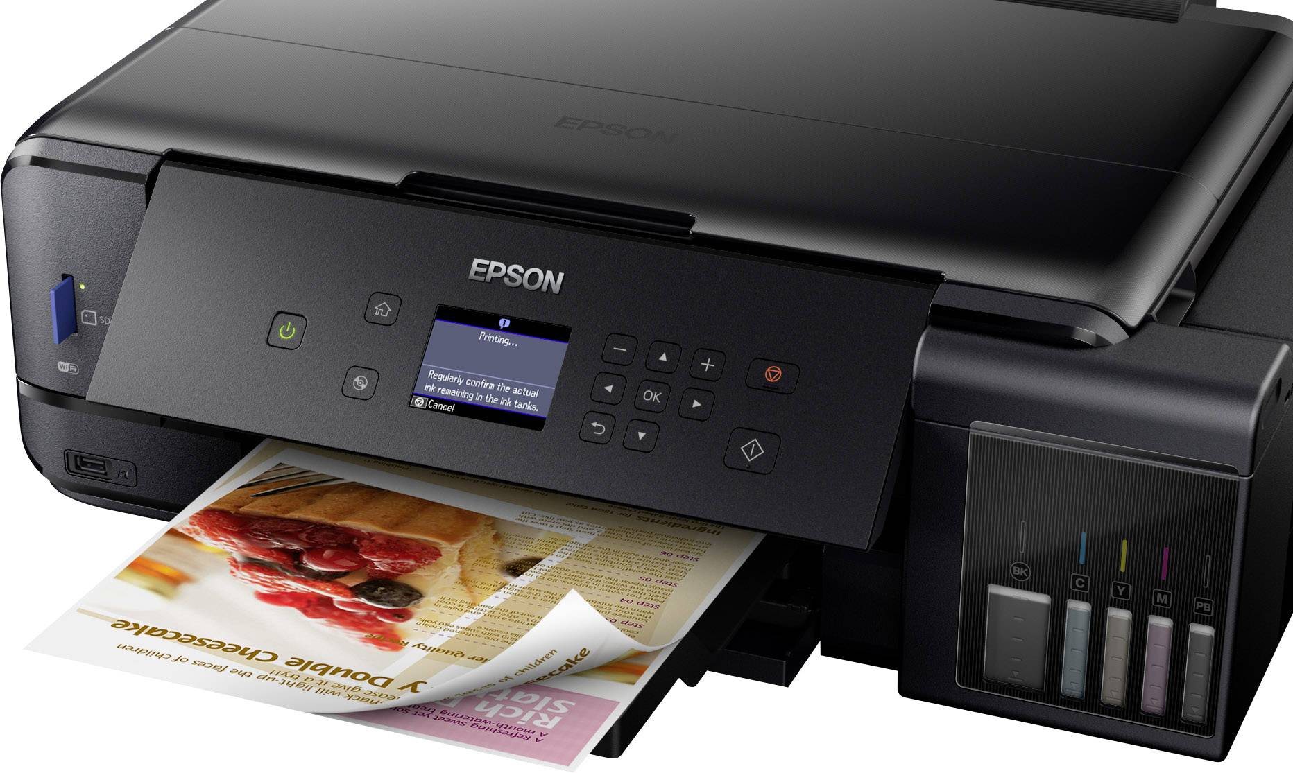 Epson EcoTank ET-7750 Multifunktionsdrucker Tintenstrahl Farbe A3 Drucker, Scanner, Kopierer LAN, WLAN, Duplex, Tintentank-System