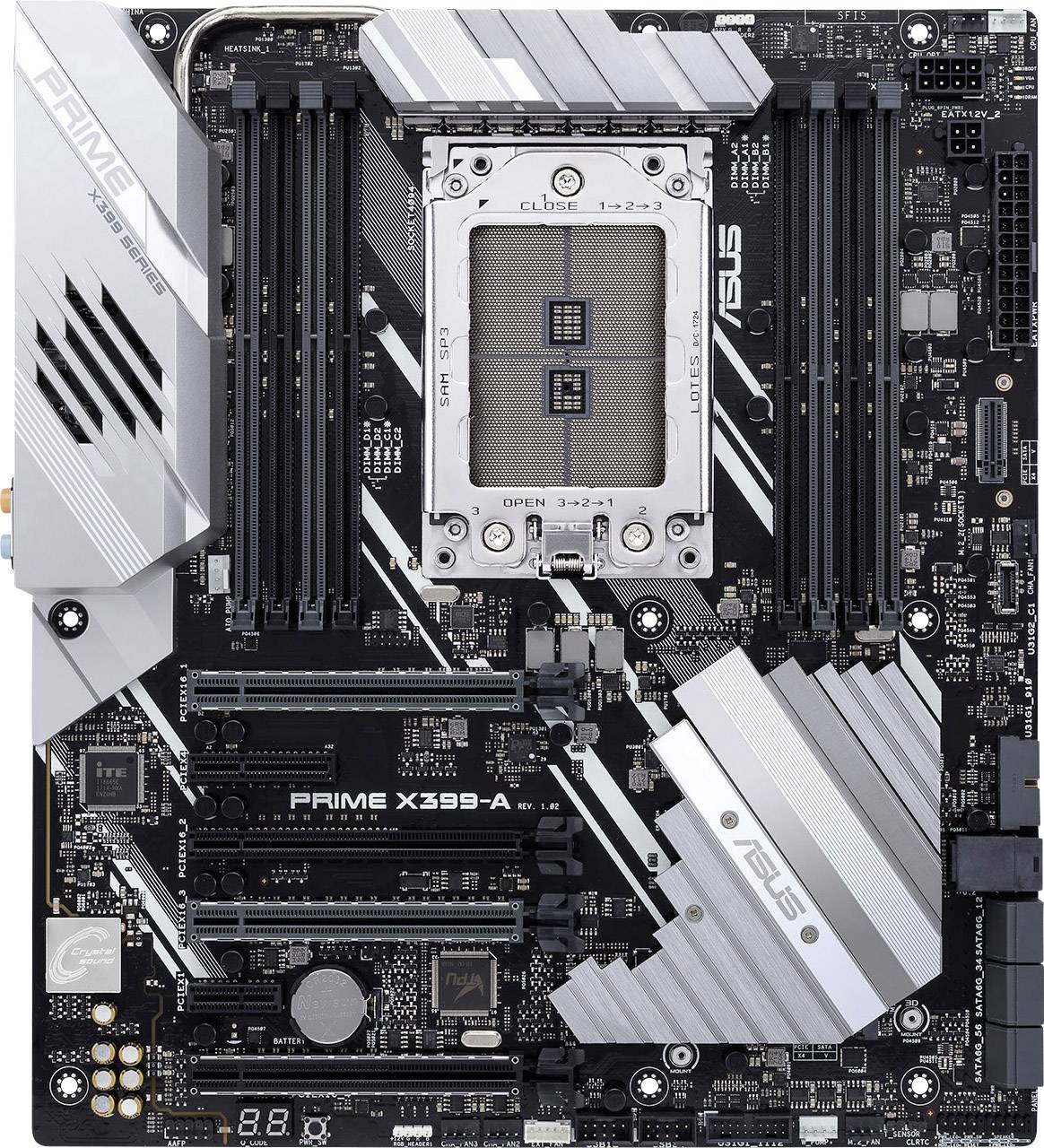 Asus Prime X399-A Mainboard Sockel AMD TR4 Formfaktor E-ATX Mainboard-Chipsatz AMD® X399