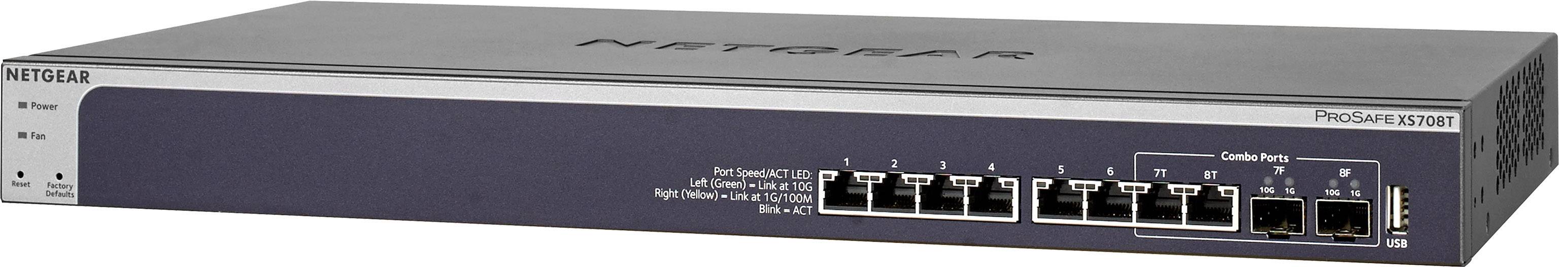 NETGEAR XS708T-100NES XS708T-100NES Netzwerk Switch 8 Port