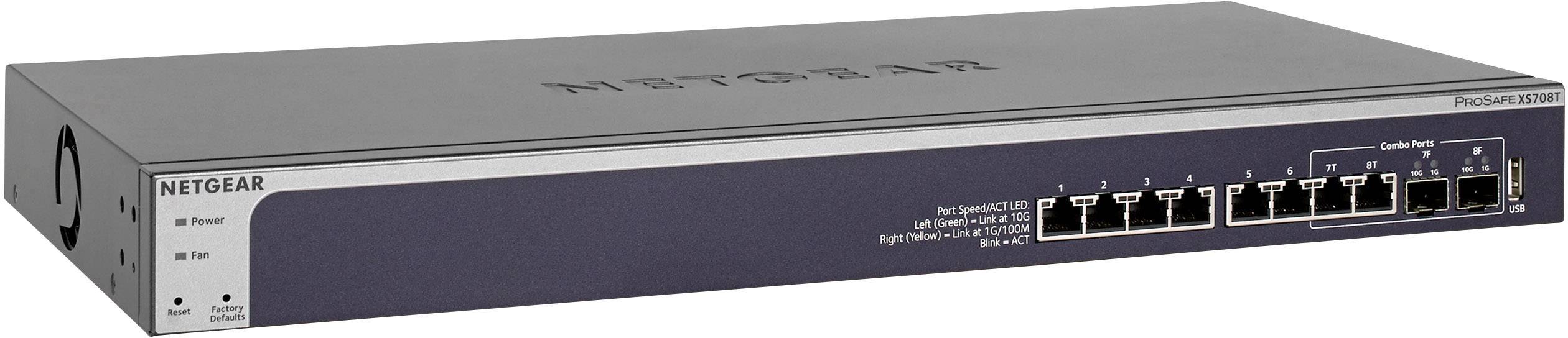 NETGEAR XS708T-100NES Netzwerk Switch 8 Port