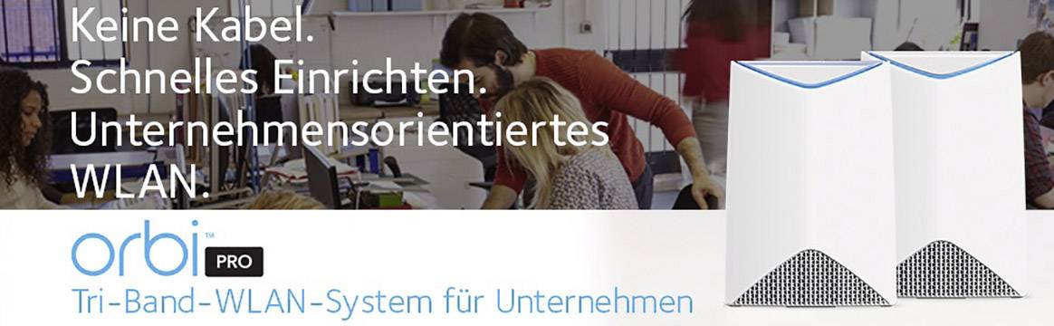 Netgear SRK60 Orbi Pro AC3000 2er-Pack Mesh-Netzwerk 2.4 GHz, 5 GHz