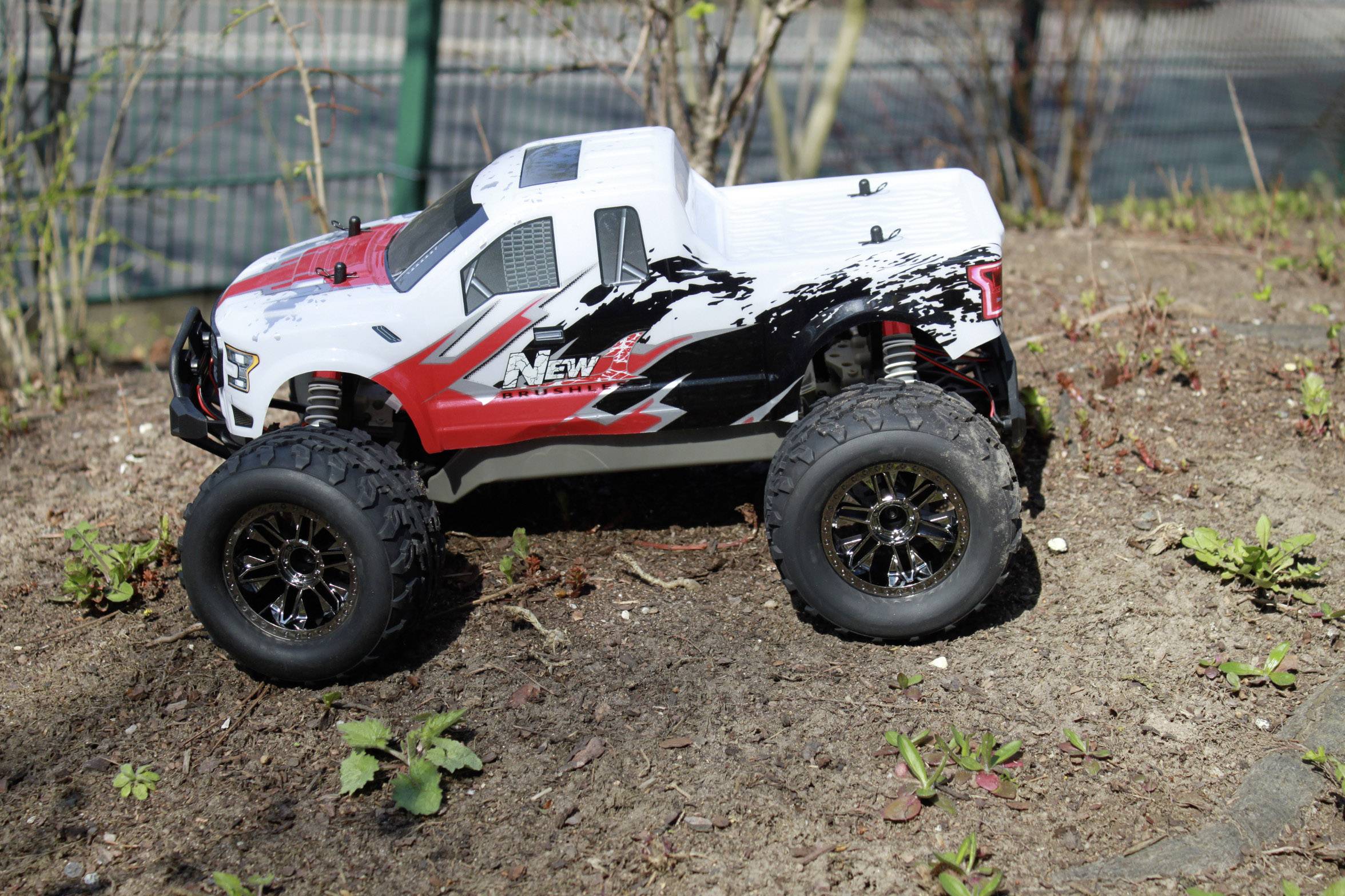 Reely 1:10 Monstertruck Kompletträder Offroad V Block 6-Doppelspeichen Titanium 2St.