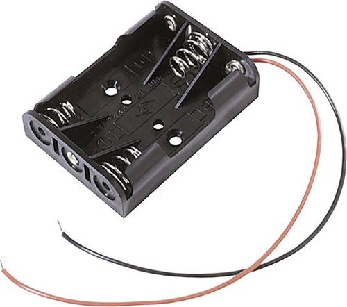 MPD BC3AAAW Batteriehalter 3x Micro (AAA) Kabel (L x B x H) 52 x 38 x 14mm