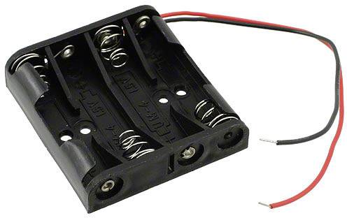 MPD BC4AAAW Batteriehalter 4x Micro (AAA) Kabel (L x B x H) 51 x 48 x 13 mm