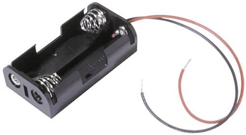 MPD BH2AAW Batteriehalter 2x Mignon (AA) Kabel (L x B x H) 58 x 32 x 16mm