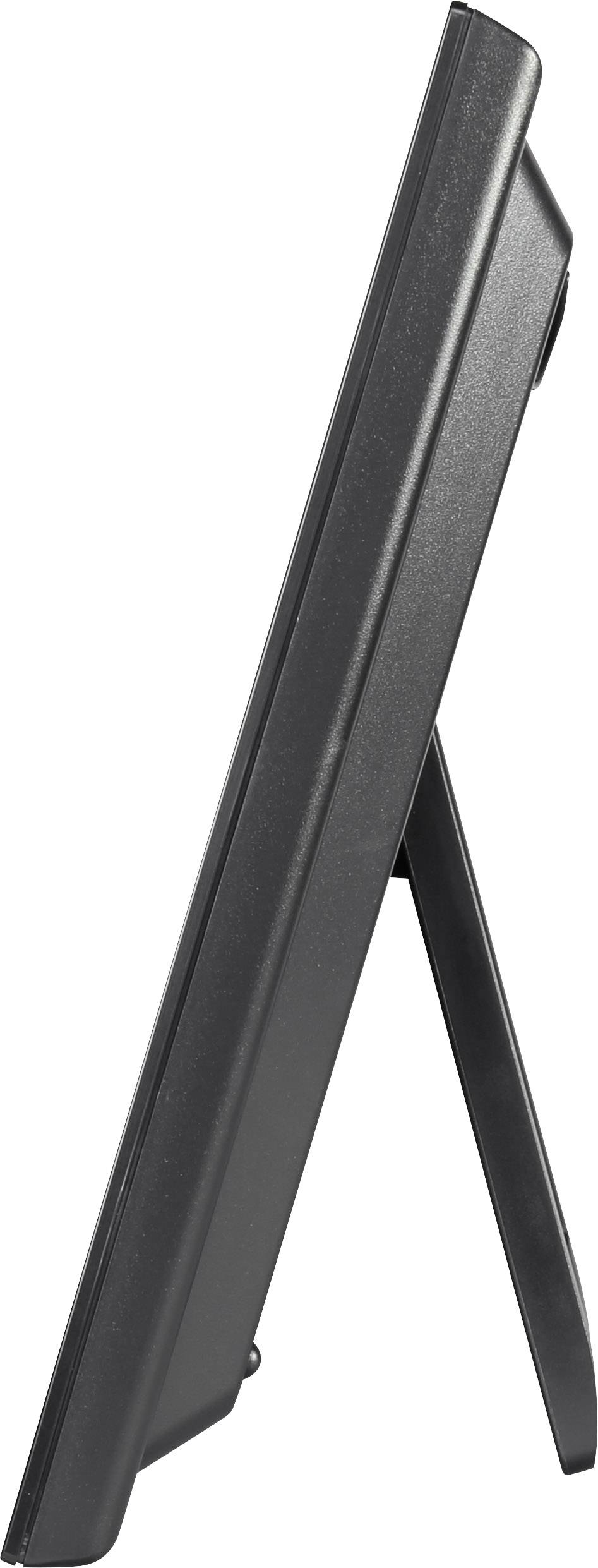 Eurochron EFWU Jumbo 100 Funk Wanduhr 370mm x 230mm x 30mm Schwarz