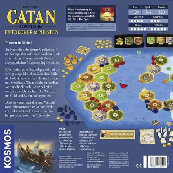 Kosmos CATAN - Erweiterung - Entdecker & Piraten