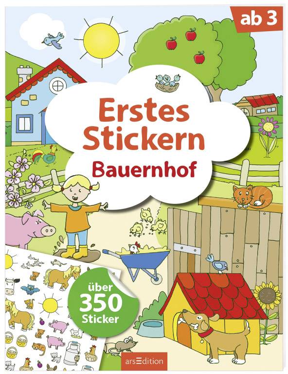 ARS Edition Erstes Stickern Bauernhof 131730 1St.